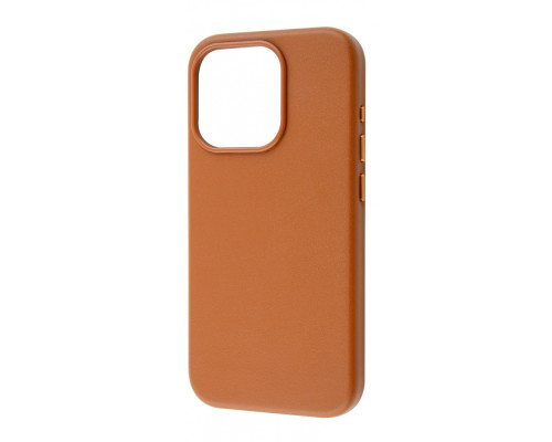 Чохол WAVE Premium Leather Edition Case with Magnetic Ring iPhone 15 Pro umber