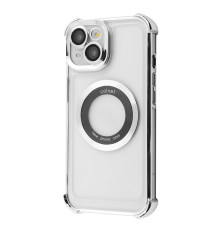 Чохол Glossy Case with Magnetic Ring iPhone 13 silver