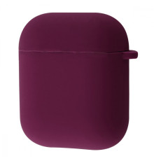 Чохол Silicone Case Full for AirPods 1/2 bordo