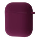 Чохол Silicone Case Full for AirPods 1/2 bordo