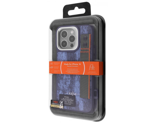 Чохол Kajsa Outdoor Collection Tie Dye with Magnetic Ring iPhone 16 gray 2003000171037