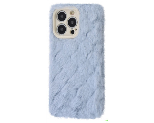 Чохол Fluffy Love Case iPhone 14 Pro Max blue