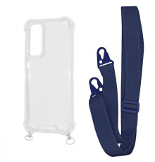 Чохол WAVE Clear Case with Strap Samsung Galaxy A25 midnight blue 2001001905330