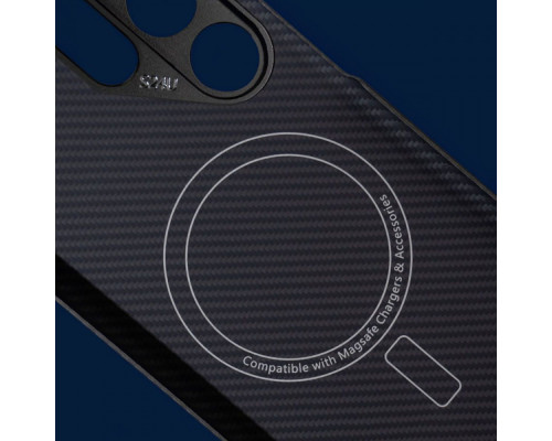 Чохол WAVE Premium Carbon Slim with Magnetic Ring Samsung Galaxy S24 black