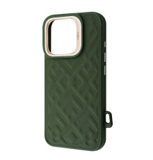 Чохол Kajsa Rhombus Collection with Magnetic Ring iPhone 16 Pro Max olive 2003000171341