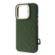 Чохол Kajsa Rhombus Collection with Magnetic Ring iPhone 16 Pro Max olive 2003000171341