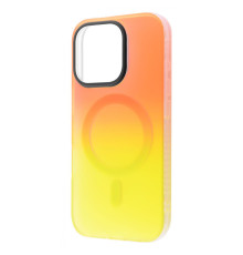 Чохол WAVE Matte Gradient Colors with Magnetic Ring iPhone 16 Pro orange/yellow