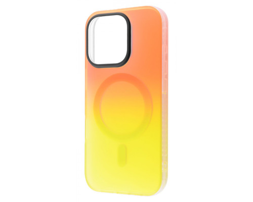 Чохол WAVE Matte Gradient Colors with Magnetic Ring iPhone 16 Pro orange/yellow