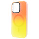 Чохол WAVE Matte Gradient Colors with Magnetic Ring iPhone 16 Pro orange/yellow