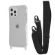Чохол WAVE Clear Case with Strap iPhone 12 Pro Max black 2001001941765