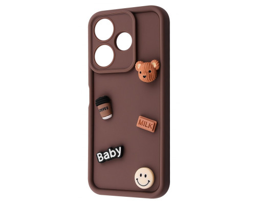 Чохол Pretty Things Case Xiaomi Redmi 13 4G/Poco M6 4G/Note 13R brown/bear 2001001980313