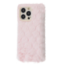 Чохол Fluffy Love Case iPhone 13 Pro Max pink