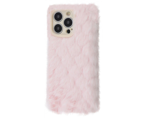 Чохол Fluffy Love Case iPhone 13 Pro Max pink