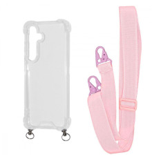 Чохол WAVE Clear Case with Strap Samsung Galaxy S24 Plus pink sand 2001001905620