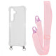 Чохол WAVE Clear Case with Strap Samsung Galaxy S24 Plus pink sand 2001001905620