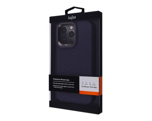 Чохол Kajsa Snake Pattern iPhone 14 Pro Max black