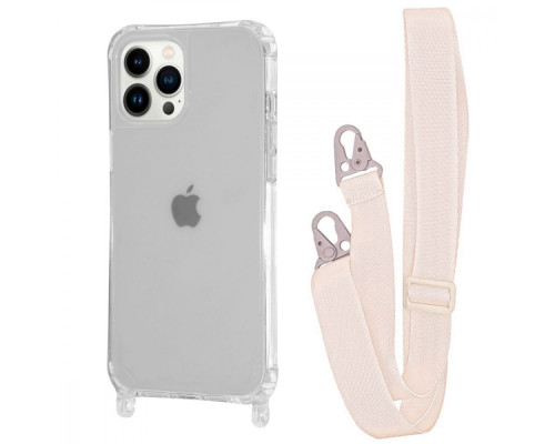 Чохол WAVE Clear Case with Strap iPhone 14 Pro Max transparent