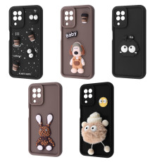Чохол Pretty Things Case Samsung Galaxy A22/M22/M32 (A225F/M225F/M325F) brown/fluffy white