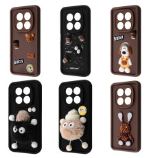 Чохол Pretty Things Case Xiaomi Redmi Note 14 Pro+ brown/fluffy white