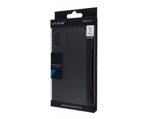 Чохол WAVE Premium Leather Edition Case with Magnetic Ring iPhone 14 Plus/15 Plus ink 2001000588626
