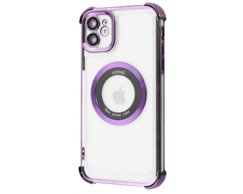 Чохол Glossy Case with Magnetic Ring iPhone 12 purple