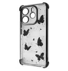 Чохол WAVE Winkie Xiaomi Redmi Note 14 4G (European) 164.84mm black/butterfly 2003000254501