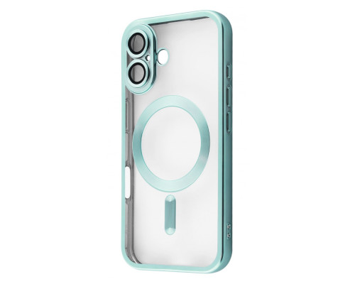 Чохол Metal Matte Case with Magnetic Ring iPhone 16 teal 2003000183719
