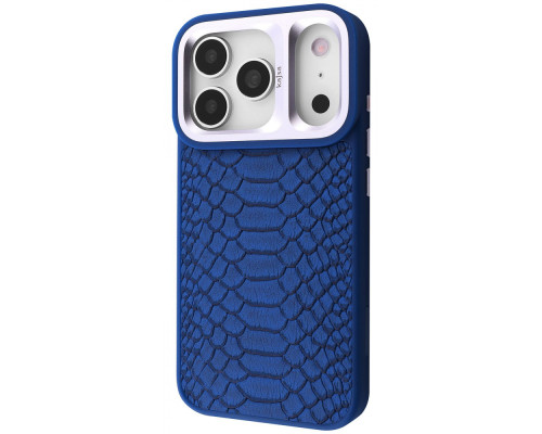 Чохол Kajsa Snake Pattern with Magnetic Ring iPhone 17 Pro Max blue 2003000276213