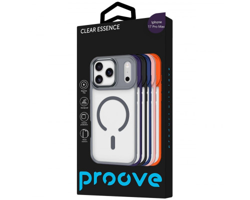 Чохол Proove Clear Essence Case with Magnetic Ring iPhone 17 Pro Max midnight blue 2003000257069 6901149192578