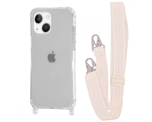 Чохол WAVE Clear Case with Strap iPhone 13 transparent