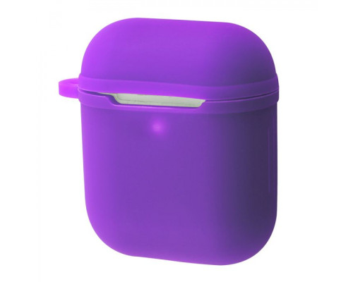 Чохол Silicone Shock-proof case for Airpods 1/2 purple