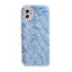 Чохол Fluffy Love Case iPhone 12 blue