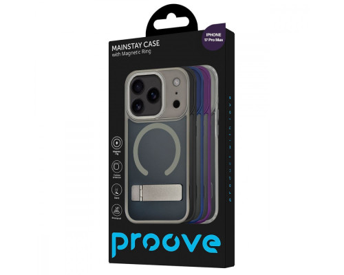 Чохол Proove Mainstay Case with Magnetic Ring iPhone 17 Pro Max deep purple 2003000257496 6901146822294