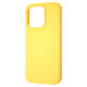 Чохол WAVE Full Silicone Cover iPhone 15 Pro yellow