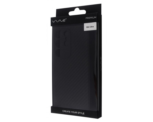 Чохол WAVE Premium Carbon Slim with Magnetic Ring Samsung Galaxy S24 Ultra black