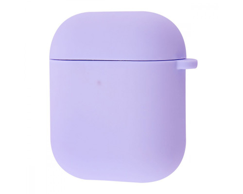 Чохол Silicone Case Full for AirPods 1/2 light purple