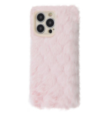 Чохол Fluffy Love Case iPhone 14 Pro Max pink