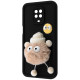 Чохол Pretty Things Case Xiaomi Redmi Note 9S/Note 9 Pro black/fluffy white