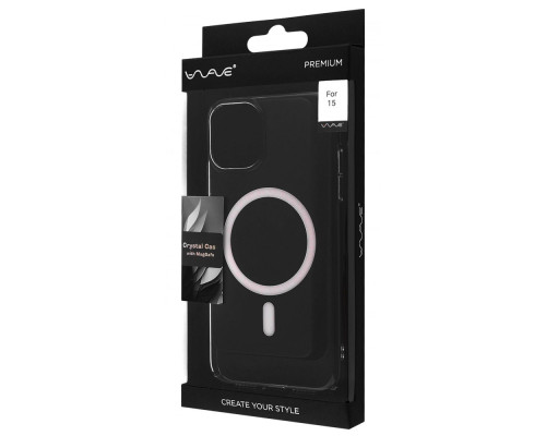 Чохол WAVE Premium Crystal Case with Magnetic Ring iPhone 15 transparent 2001001421793