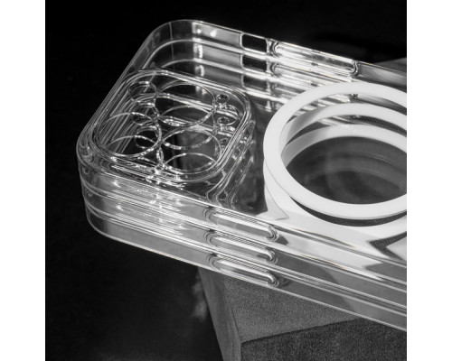 Чохол WAVE Premium Crystal Case with Magnetic Ring iPhone 15 transparent 2001001421793