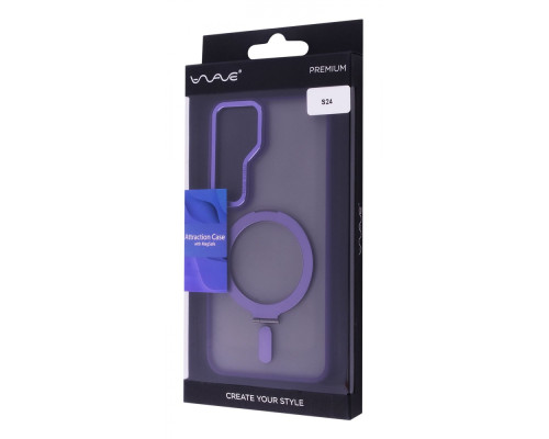 Чохол WAVE Attraction Case with Magnetic Ring Samsung Galaxy S24 purple 2001001814069