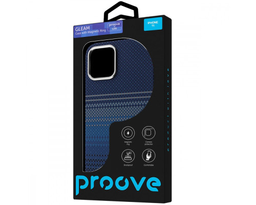 Чохол Proove Gleam Case with Magnetic Ring iPhone 11 blue stripes 2003000268652