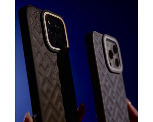 Чохол Kajsa Rhombus Collection with Magnetic Ring iPhone 16 Pro Max black 2003000171310