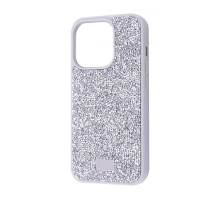 Чохол Bling World Rock Diamond (TPU) iPhone 14 Pro white titanium 2001001934149