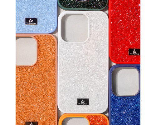 Чохол Bling World Rock Diamond (TPU) iPhone 14 Pro white titanium 2001001934149