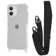 Чохол WAVE Clear Case with Strap iPhone 11 black 2001001941567