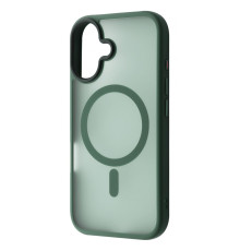 Чохол WAVE Matte Insane Case with Magnetic Ring iPhone 16 Plus green