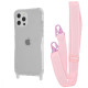 Чохол WAVE Clear Case with Strap iPhone 12 Pro Max pink sand