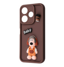 Чохол Pretty Things Case Xiaomi Redmi 13 4G/Poco M6 4G/Note 13R brown/baby 2001001980306
