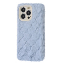 Чохол Fluffy Love Case iPhone 13 Pro Max blue